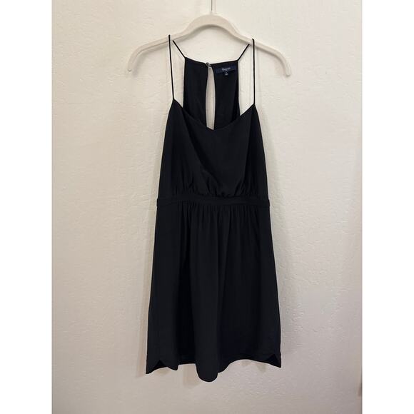 Madewell Black Silk Dress Size 6 - Picture 1 of 11
